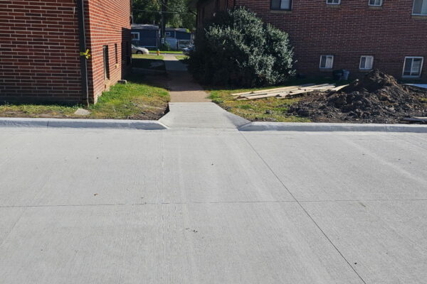 Highland Park Parking Lot:  700 Linear ft of curb in addition to 15,000 sq ft of concrete – demod and replaced 6 inch concrete in 4.5 working days
